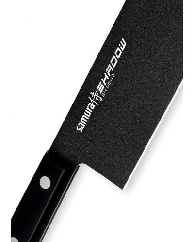 Нож за зеленчуци Samura - Shadow Nakiri, 17 cm, незалепващо покритие - 2