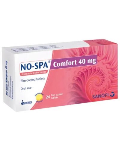 Но-Шпа Комфорт, 40 mg, 24 таблетки, Sanofi - 2