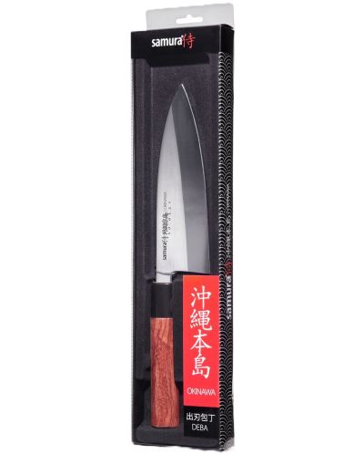 Нож за транжиране на риба Samura - Okinawa Deba, 17 cm, едностранно заточен - 2