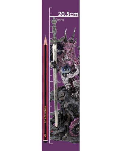 Нож за писма Nemesis Now Adult: Dragons - Purple Dragon, 20 cm - 7