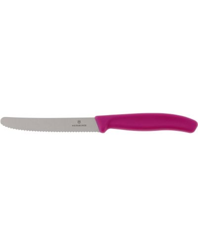 Нож за домати Victorinox - Swiss Classic, 11 cm, розов - 1