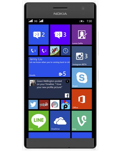 Nokia Lumia 730 Dual SIM - бял - 1