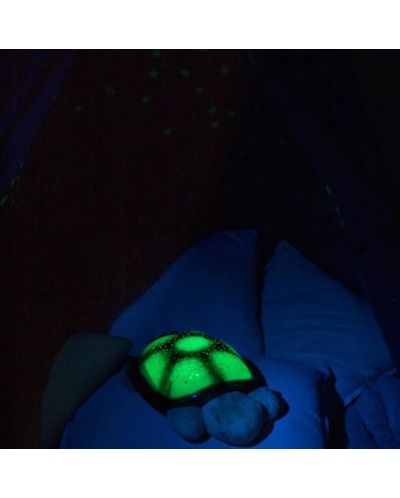 Нощна лампа-проектор Cloud B - Костенурка, зелена - 3