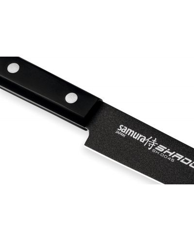 Нож за рязане на слайсове Samura - Shadow, 19.6 cm, черно незалепващо покритие - 4