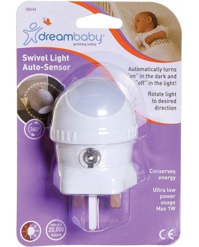 Нощна лампа със сензор Dreambaby - бяла - 2