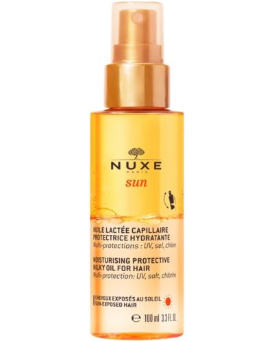 Nuxe Sun Хидратиращо защитно млечно олио за коса, 100 ml - 1
