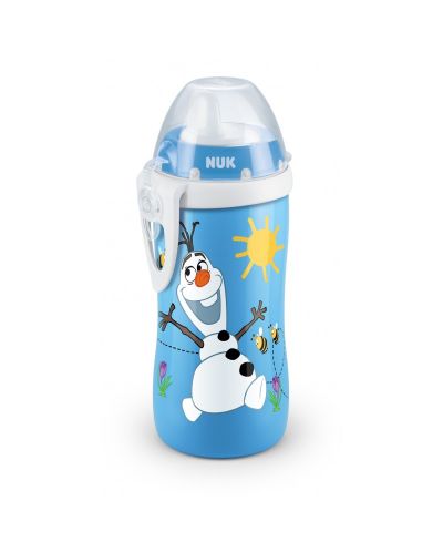 NUK Kiddy Cup 300 ml, с твърд накрайник, 12+м., FROZEN - синя
