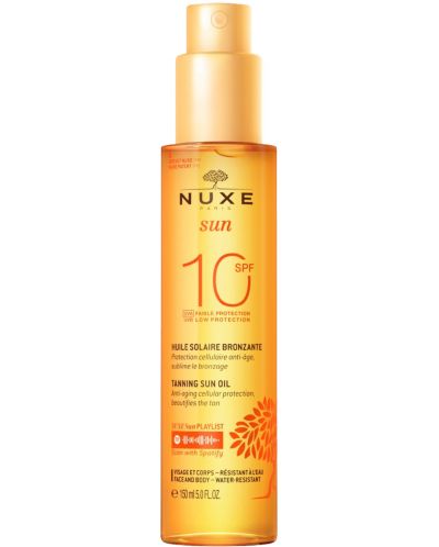 Nuxe Sun Олио за тен с ниско ниво на защита, SPF10, 150 ml - 1