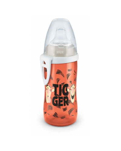 Шише със силиконов накрайник Nuk Active Cup - Disney, 300 ml, оранжево