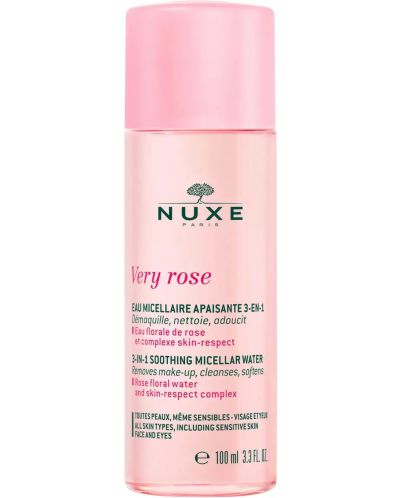 Nuxe Very Rose Успокояваща мицеларна вода 3 в 1, 100 ml - 1