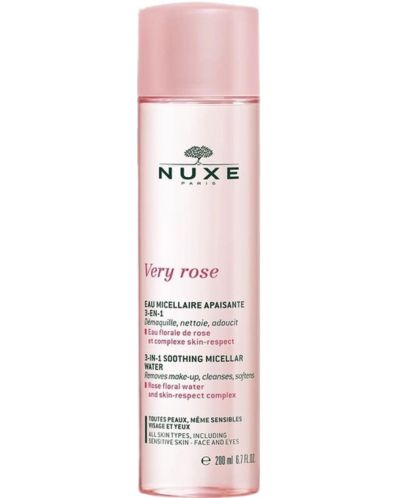 Nuxe Very Rose Успокояваща мицеларна вода 3 в 1, 200 ml - 1