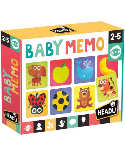 Образователна игра Headu Montessori - Бейби мемори - 1
