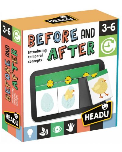 Образователна игра Headu Montessori - Преди и след - 1