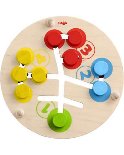 Образователна игра Haba - Дървен лабиринт за моторика, цветове и числа - 2