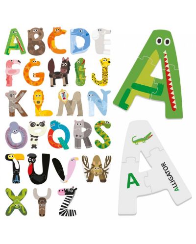 Образователна игра Headu Montessori - Забавна азбука (английска) - 2