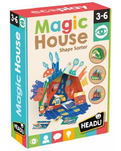 Образователни флаш карти Headu Montessori - Вълшебна къща - 1