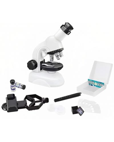 Образователен комплект Guga STEAM - Детски микроскоп, бял - 1