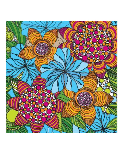Обичам цветовете на цветята: Анти-стрес книга за оцветяване (мини формат) - 3