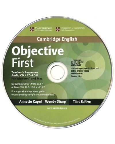 Objective First 3rd edition: Английски език - ниво В2 (книга за учителя + CD) - 2