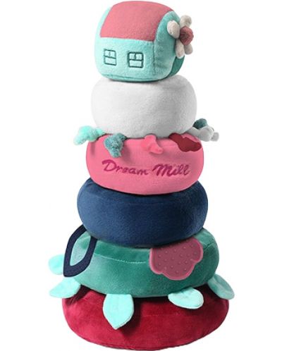 Образователна играчка Babyono Play More - Dream Mill, розова - 1