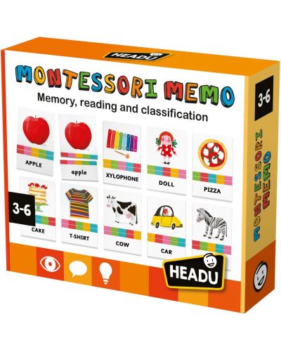 Образователна игра Headu Montessori - Подреди и класифицирай - 1