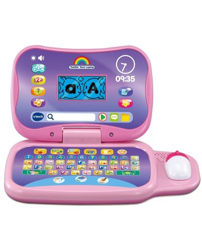 Образователна играчка Vtech - Лаптоп, розов (на английски) - 2