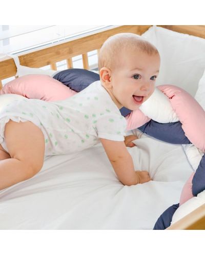 Обиколник за детско легло BabyJem - Розов - 3