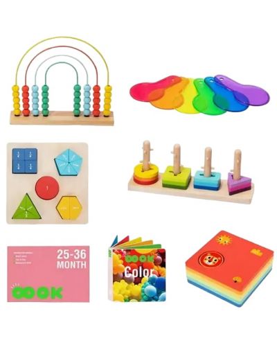 Образователен комплект Tooky Toy - Монтесори, 48 части - 2