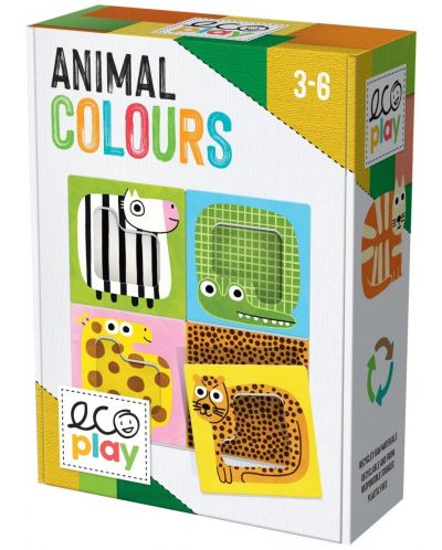 Образователна игра Headu Ecoplay - Цветовете на животните - 1
