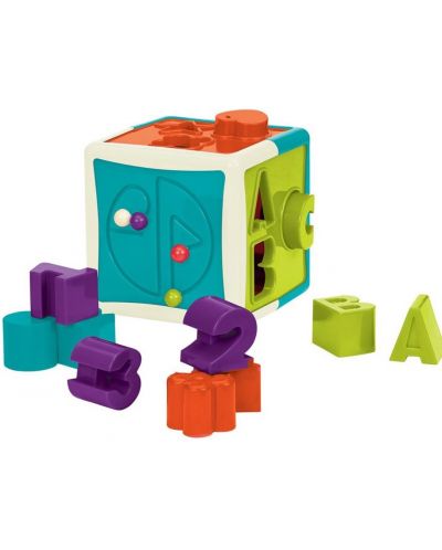 Образователна играчка Battat - Сортиращ куб къщичка - 2