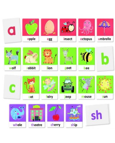 Образователни флаш карти Headu Montessori - С тактилна и фонетична азбука - 2
