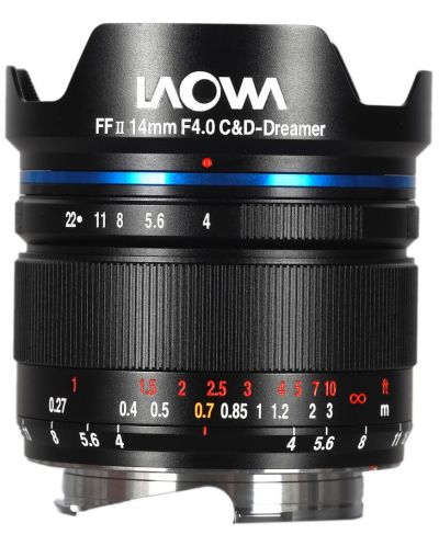 Обектив Laowa - FF II, 14mm, f/4.0 C&D-Dreamer, за Canon R - 1