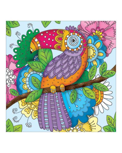 Обичам цветовете: Анти-стрес книга за оцветяване (голям формат) - 2