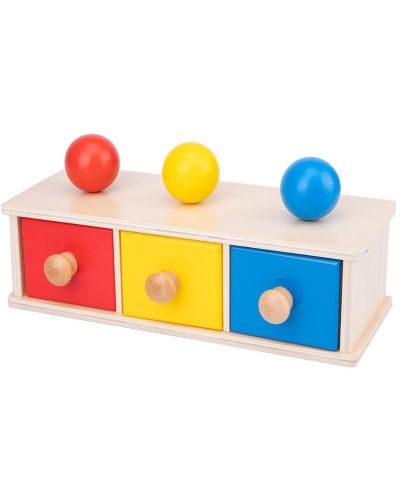 Образователен комплект Smart Baby - Кутия с цветни чекмеджета и топчета - 1