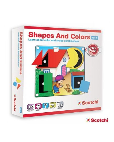 Образователна игра Scotchi - Форми и цветове - 1