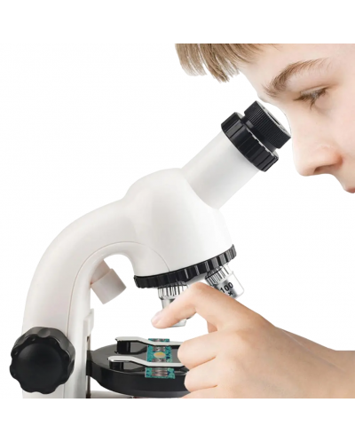 Образователен комплект Guga STEAM - Детски микроскоп, бял - 3