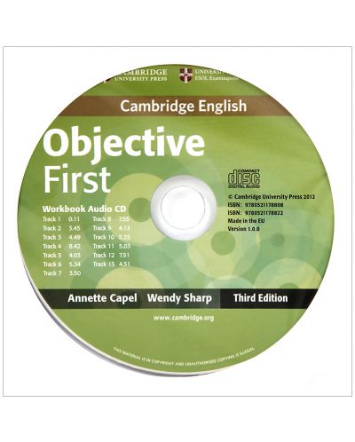 Objective First 3rd edition: Английски език - ниво В2 (учебна тетрадка с отговори + CD) - 2