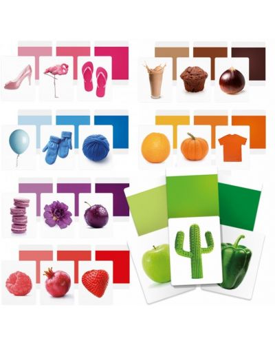 Образователни флаш карти Headu Montessori - Цветове - 2