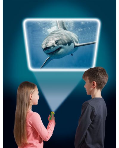 Образователна играчка Brainstorm - Фенерче с прожектор, Морски животни - 5