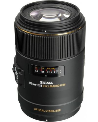 Обектив Sigma - 105mm, F2.8, EX DG OS HSM Macro, Nikon F - 1