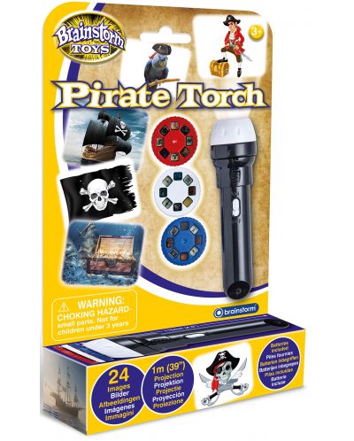 Образователна играчка Brainstorm - Фенерче с прожектор, Пирати - 3