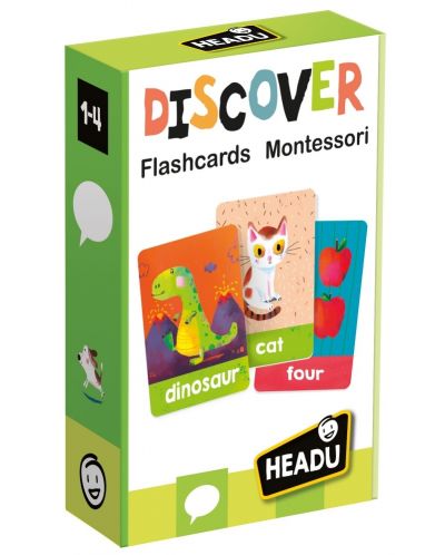 Образователна игра Headu - Открий флашкарти Монтесори - 1