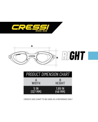 Очила за плуване Cressi - Right, сини - 3