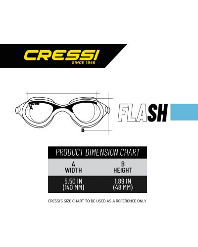 Мъжки очила за плуване Cressi - Flash, прозрачни/сини - 2