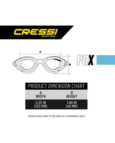 Очила за плуване Cressi - Fox, прозрачни - 3