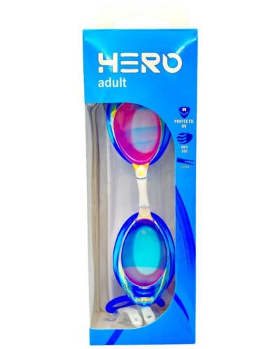 Очила за плуване HERO - Flash Mirror, сини - 4