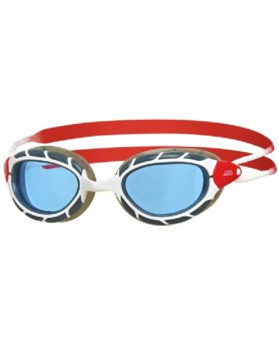 Очила за плуване Zoggs - Predator, бели/червени - 1