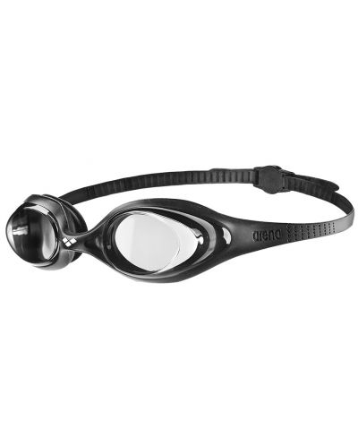 Очила за плуване Arena - Spider Goggles, с прозрачни лещи, черни - 1