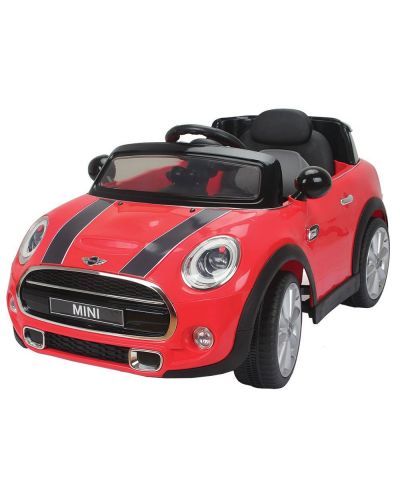 Акумулаторна кола Ocie - Mini Cooper, с родителски контрол, червен