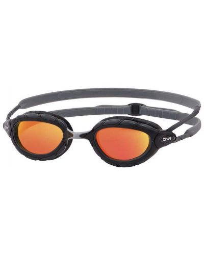 Очила за плуване Zoggs - Predator Titanium, черни/оранжеви - 1